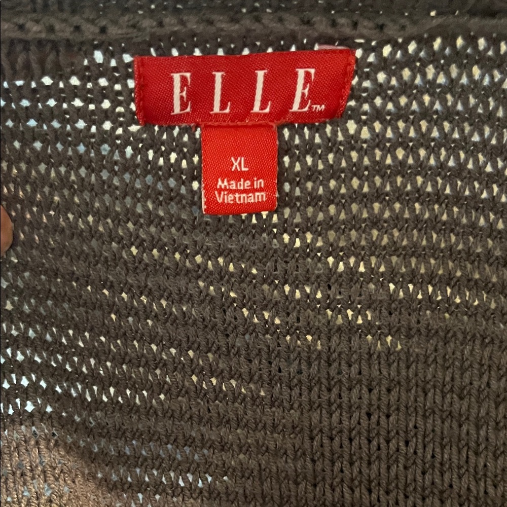 Elle Charcoal Knit Pullover XL